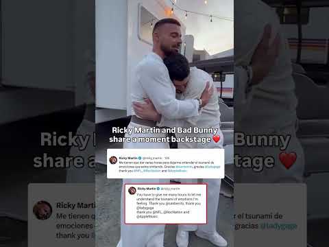 Ricky Martin and Bad Bunny representing their culture at the Super Bowl 🔥(via @ricky_martin/IG)