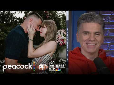 Taylor Swift, Travis Kelce announce their engagement | Pro Football Talk | NFL on NBC