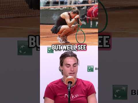 Aryna Sabalenka shared her thoughts after losing the third and final set to Diana Shnaider
