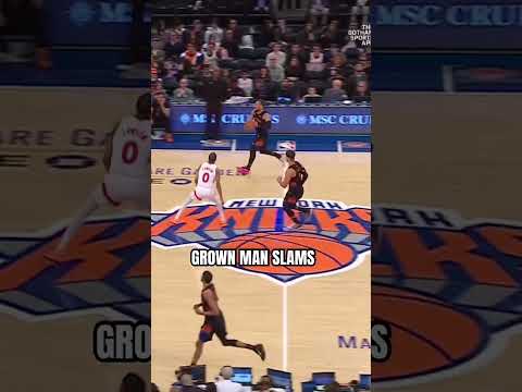 THROWIN IT DOWN WITH AUTHORITY ‼️ #nba #nyknicks #dunk