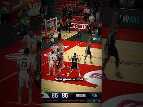 A crazy sequence ends in a game-winner 🔥 #BasketballCL