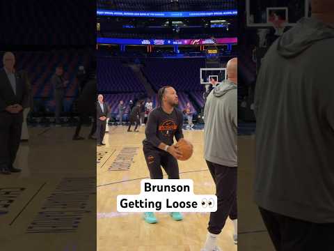 Jalen Brunson getting ready for Game 1 of 82!