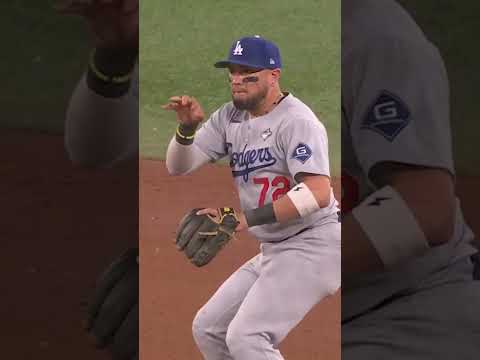 Slick barehand play from Miguel Rojas! #WorldSeries 😮‍💨