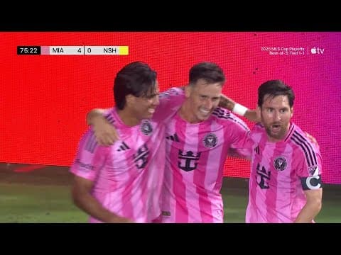 Tadeo Allende CHIPS IN A GOLAZO Off Messi Assist! | 2025 Audi MLS Cup Playoffs