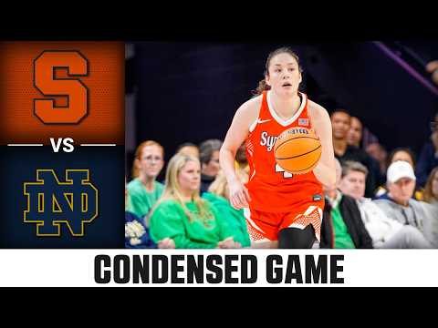 Syracuse vs. Notre Dame Condensed Game | 2025-26 ACC Women's Basketball