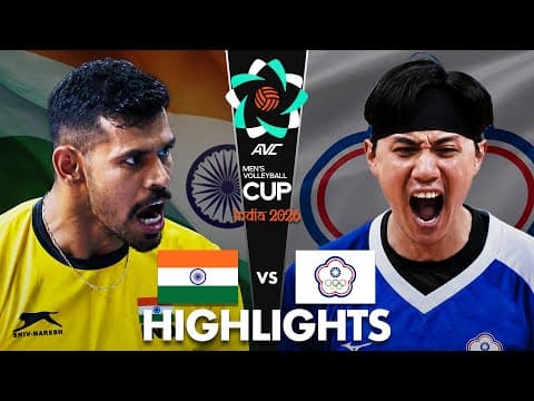 India vs Chinese Taipei | Highlights | AVC Men's Cup 2026