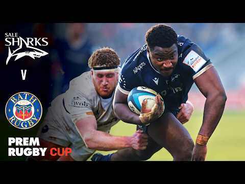 HIGHLIGHTS: Sale Sharks v Bath Rugby | 1 HAT-TRICK & 3 BRACES! | PREM Rugby Cup