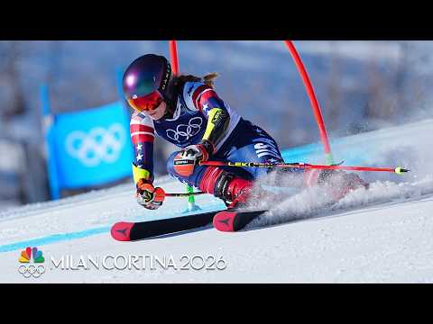 Mikaela Shiffrin within striking distance of giant slalom podium | Winter Olympics 2026 | NBC Sports