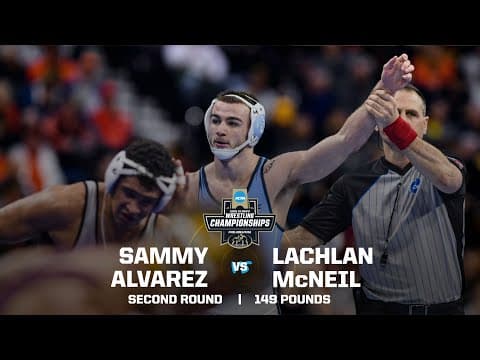 Sammy Alvarez vs. Lachlan McNeil: 2025 NCAA wrestling second round (149 lbs.)
