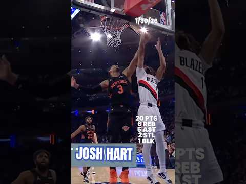 Josh Hart had himself a GAME 🔥 #knicks #nba #highlights #joshhart #basketball #shorts