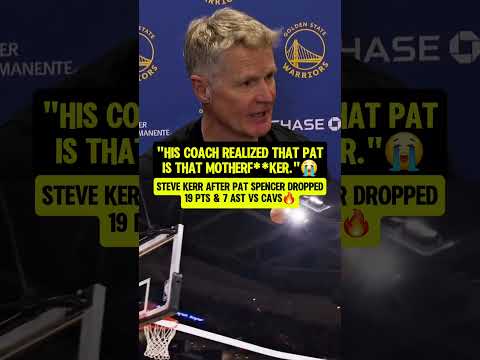 Steve Kerr GASSING UP Pat Spencer😭