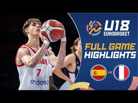 Spain 🇪🇸 vs France 🇫🇷 | Highlights | FIBA U18 EuroBasket 2025