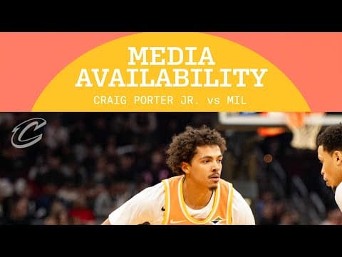 Cavs vs Bucks | Craig Porter Jr. Media Availability | 11.17.2025