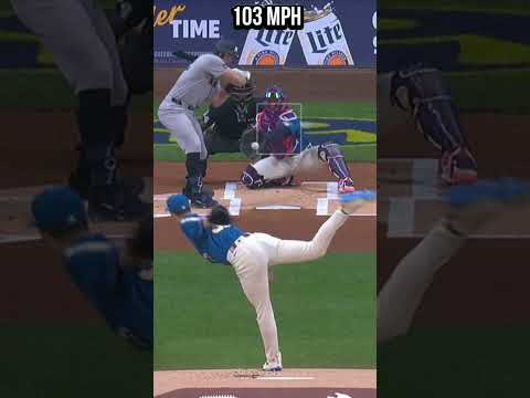 The Most Ridiculous First Inning EVER 😳 Jacob Misiorowski is not human. #mlb
