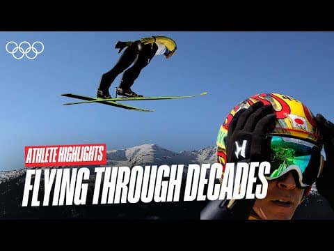 Noriaki Kasai: Eight Olympic Appearances  🇯🇵🎿 | Athlete Highlights