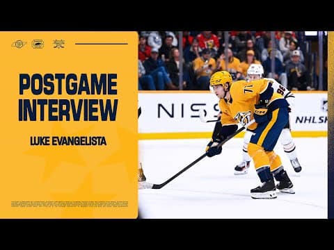 Luke Evangelista: Postgame Interview - Jan.10th