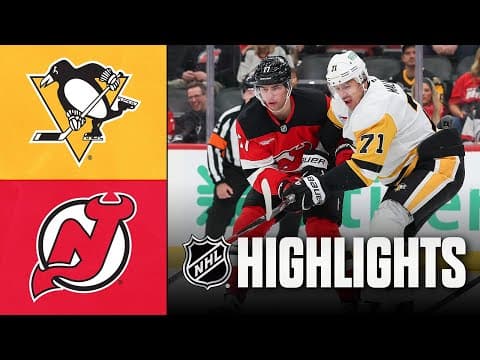 NHL Highlights | Penguins vs. Devils | November 08, 2025