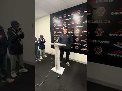 UPGRADE: Bill O’Brien on how Mason McKenzie and Evan Dickens will still succeed at Boston College.