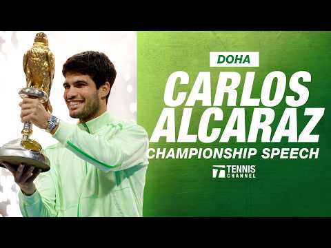 Carlos Alcaraz Championship Speech | 2026 Doha