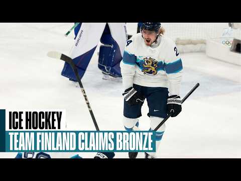 Finland defeats Slovakia 6-1 to earn Olympic bronze medal
