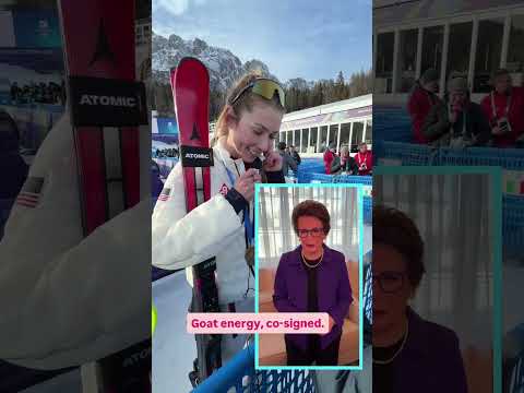 Mikaela Shiffrin 🤝 Billie Jean King