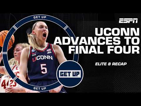 UConn ADVANCES to 24th Final Four 😤 + Monica McNutt’s women’s NCAA Tourney pick 👀 | Get Up