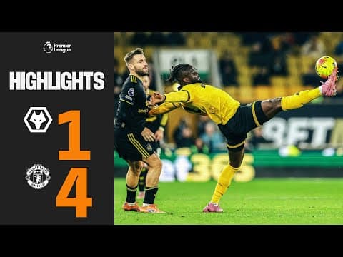 Bellegarde scores in defeat | Wolves 1-4 Man United | Highlights