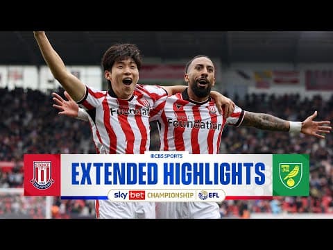 Stoke City vs. Norwich City: Extended Highlights | EFL Championship | CBS Sports Golazo