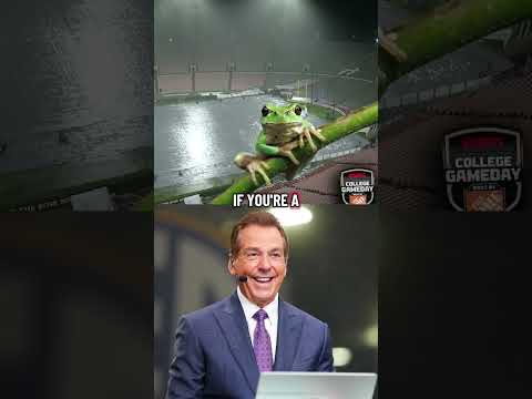 Nick Saban living the frog life 🐸😂