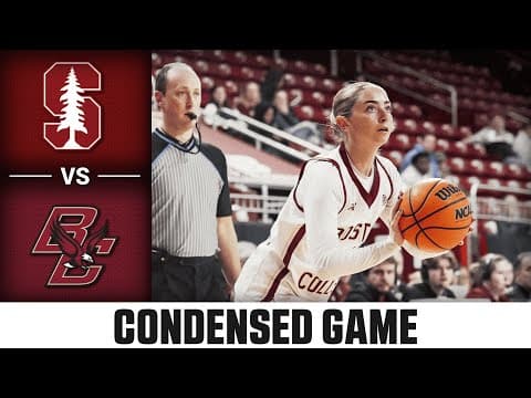 Stanford vs. Boston College Condensed Game | 2025-26 ACC Women's Basketball
