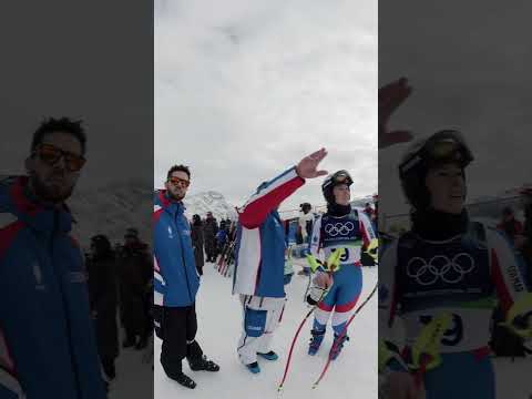 Race alongside alpine skiers at the Winter Olympics ⛷️