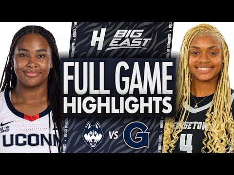 UConn vs Georgetown - FULL GAME HIGHLIGHTS | January 22, 2026 | BIG EAST Women’s Basketball