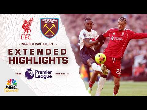 Liverpool v. West Ham United | PREMIER LEAGUE HIGHLIGHTS | 2/28/2026 | NBC Sports