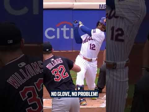 Gavin Williams lost his glove... and still recorded the out!