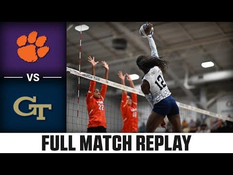 Clemson vs. Georgia Tech Full Match Replay | 2025 ACC Volleyball