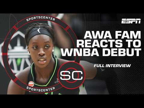 Awa Fam on her transition from Spain to the WNBA & A'ja Wilson being her role model | SportsCenter