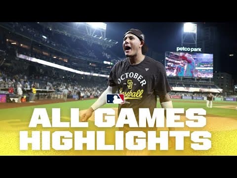 Highlights from ALL GAMES on 9/22! (Padres clinch postseason berth, Braves score 11 runs & MORE!)
