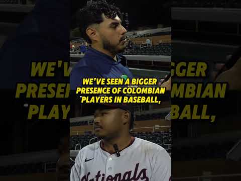 Sean Paul Liñan proudly reps Colombia as he chases the majors 🇨🇴 #mlb #baseball #mlbprospects