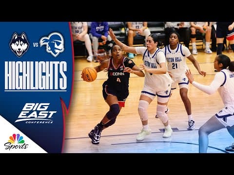 Seton Hall vs. No. 1 UConn | COLLEGE BASKETBALL HIGHLIGHTS | 1/24/26 | NBC Sports
