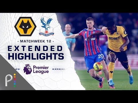 Wolves v. Crystal Palace | PREMIER LEAGUE HIGHLIGHTS | 11/22/2025 | NBC Sports