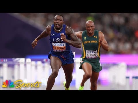 Grant Holloway ESCAPES 110m hurdles heat to barely eke out semifinal spot at Worlds | NBC Sports