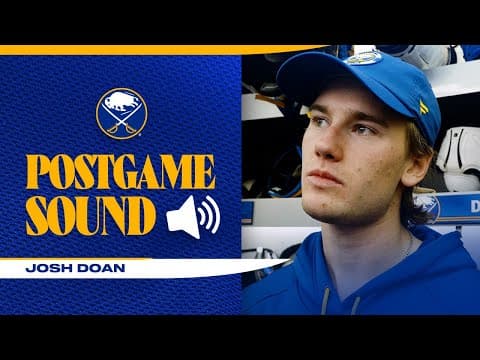 "We Did A Really Good Job Tonight" | Josh Doan After 9-3 Win Over Chicago Blackhawks |Buffalo Sabres