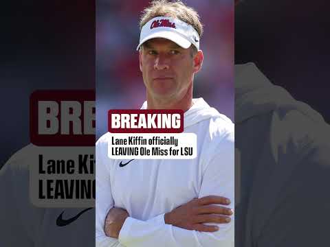 Lane Kiffin is OFFICIALLY leaving Ole Miss for LSU #collegefootball #lsu #olemiss