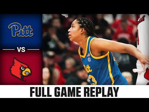 Pitt vs. Louisville Full Game Replay | 2025-26 ACC Women's Basketball