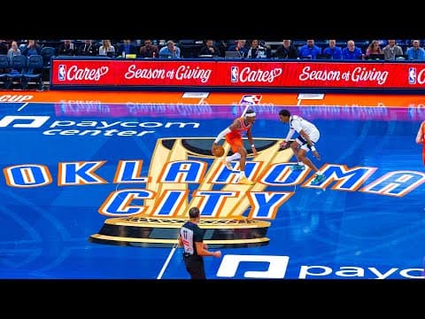 Baseline view as the Thunder improve to 3️⃣-0️⃣ in NBA Cup Group Play after win over Timberwolves