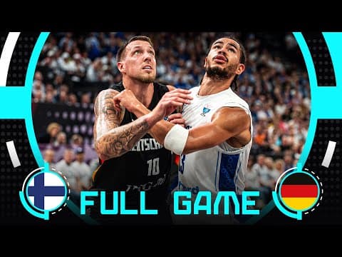 Group Phase | Finland v Germany | Full Basketball Game | FIBA EuroBasket 2025