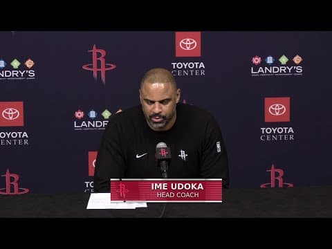 Press Conference by Ime Udoka l Rockets vs Wizards