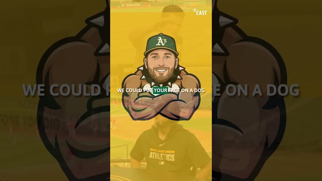They did this A's pitcher dirty with this graphic 😭 #shorts #athletics