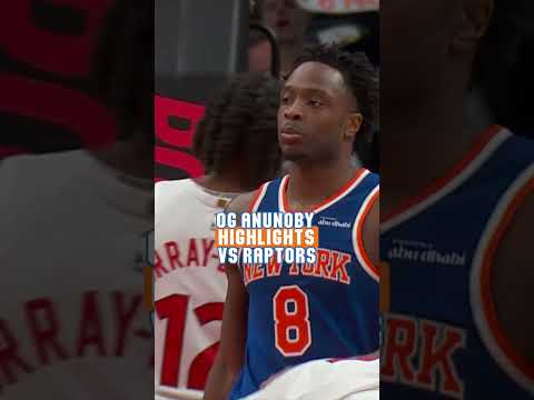 OG GETTIN IT DONE ‼️ #nyknicks #nba #oganunoby