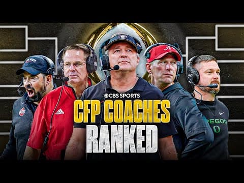 Ranking the TOP 5 Coaches in the College Football Playoff ✅